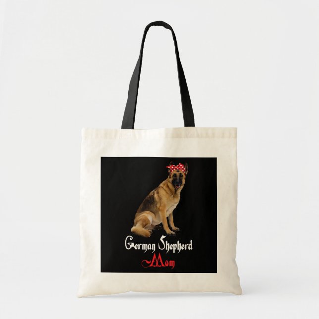 Dog Mama Puppy Mum German Shepherd  Tote Bag (Front)