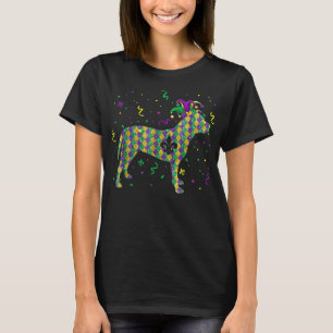 Dog Mardi Gras Outfit Pitbull Puppy Lover Men Wome T-Shirt