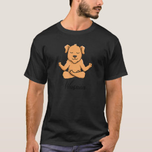 Dog Meditation Sunflower Breathe Deep Wusaaa Calm T-Shirt