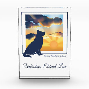 Dog Memorial Acrylic Photo Block - German Shepherd