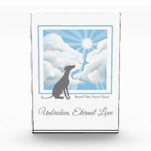 Dog Memorial Acrylic Photo Block - Sighthound