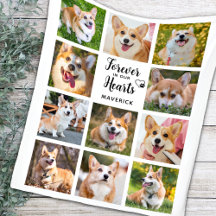 Dog Memorial Forever In Our Hearts Photo Collage
