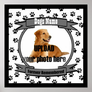 Dog Memorial Forever Remembered Poster
