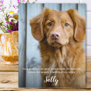 Dog Memorial Gift- Pet Loss Keepsake- Dog Sympathy Plaque