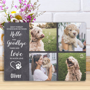 Dog Memorial Keepsake Sympathy Pet Loss Memorial Plaque