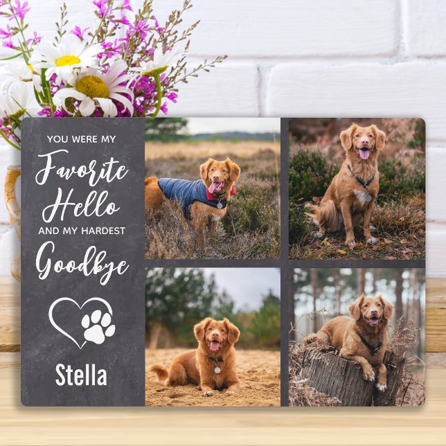 Dog Memorial Keepsake Sympathy Pet Loss Plaque (Creator Uploaded)