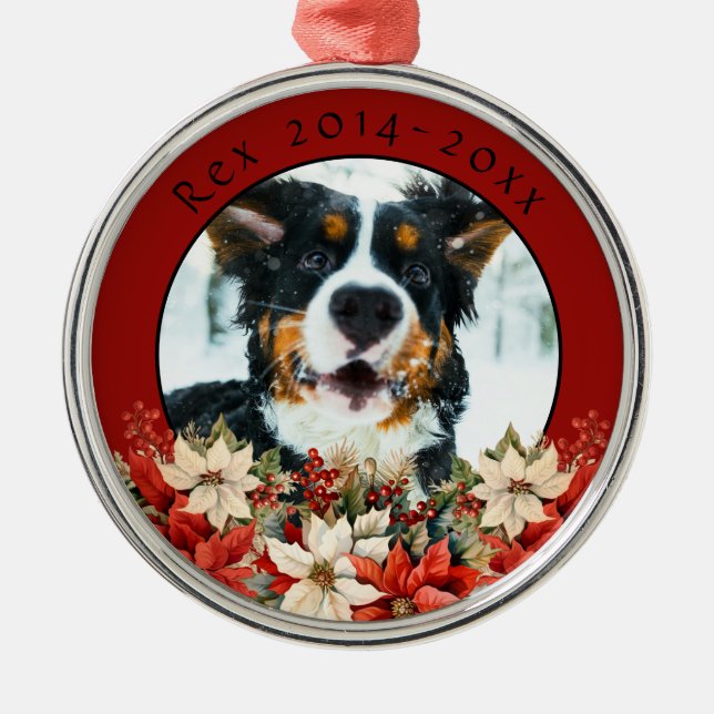 Dog memorial  metal tree decoration (Front)