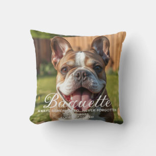Dog Memorial Personalised Pet Loss Cushion