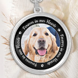 Dog Memorial Personalised Pet Photo  Silver Plated Necklace<br><div class="desc">Honour your best friend with a custom photo memorial necklace. This unique pet memorials necklace keepsake is the perfect gift for yourself, family or friends to pay tribute to your loved one. We hope your dog memorial locket necklace will bring you peace, joy and happy memories. Quote "Forever in our...</div>