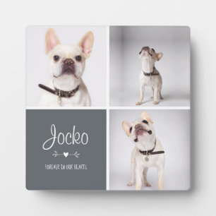 Dog Memorial Pet Loss Keepsake Photo Collage Plaque