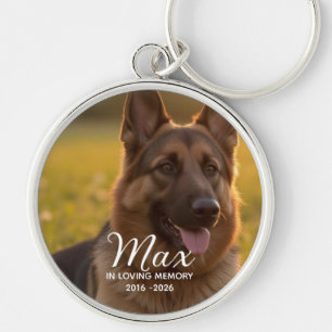 Dog Memorial Pet Loss Key Ring