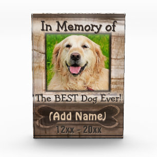 Dog Memorial Photo Block