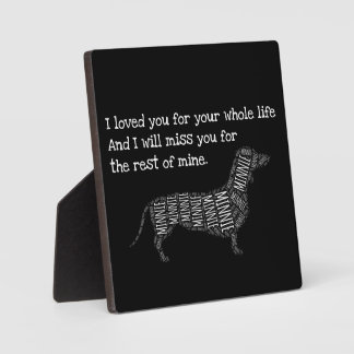 Dog Memorial Sign - Personalised Dog Dachshund Pla Plaque