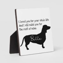 Dog Memorial Sign-Personalised Dog Dachshund Sign