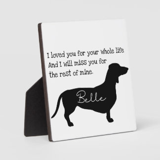 Dog Memorial Sign-Personalised Dog Dachshund Sign Plaque