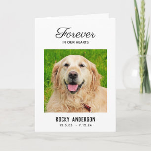 Dog Memorial with Rainbow Bridge Poem Card