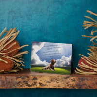 Dog Memorial with Spiritual Poem Beautiful!