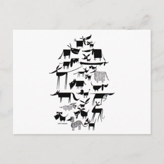 Dog Menagerie Postcard