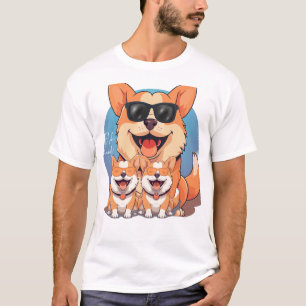 Dog Mens T-Shirt white Graphic Unisex Tee Shirts