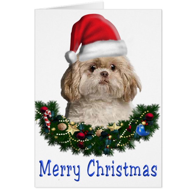 Dog Merry Christmas card (Front)