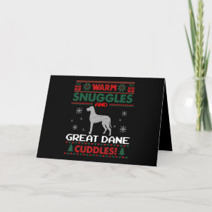 Dog   Merry Christmas Great Dane Dog Holiday Card