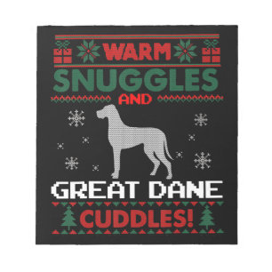 Dog   Merry Christmas Great Dane Dog Notepad