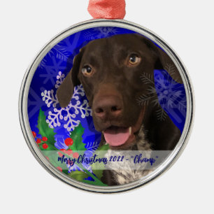 dog metal ornament Weimeriner Christmas ornament