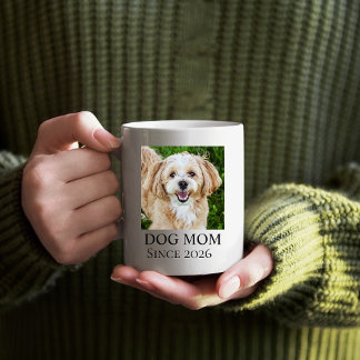 Dog Mom Custom Dog Photo Coffee Mug