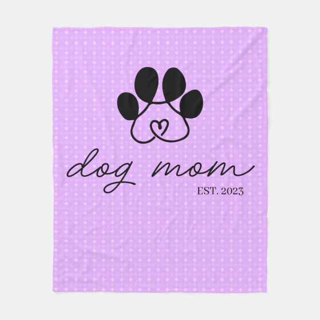  dog mom customizable lilac polar blanket (Front)