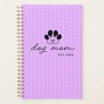 dog mom customizable notebook