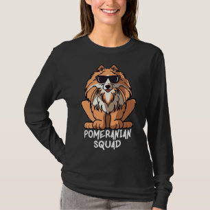 Dog Mom Dog Dad Love R Funny Pomeranian Squad T-Shirt