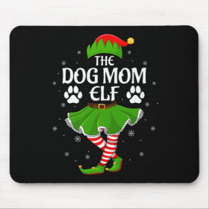 Dog Mom Elf Christmas Family Girls Women Elf Squad Mouse Mat