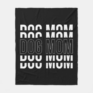 DOG MOM - Funny Mum T-shirt Fleece Blanket
