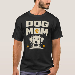 Dog Mom Labrador Design Shirt Modern Pet Lover