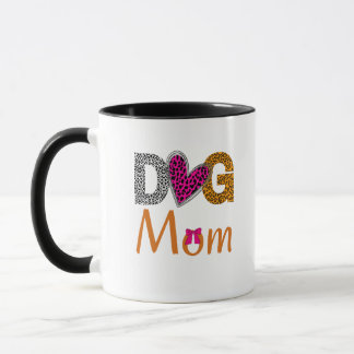 Dog Mom Leopard Print/Trending Dog  Lover Gift Mug