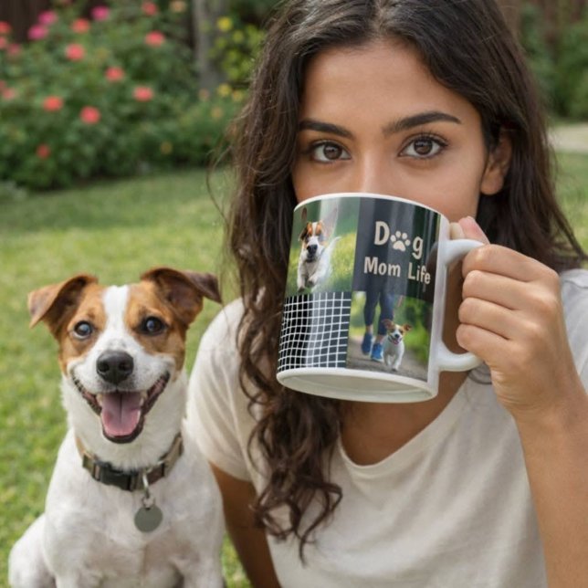 Dog Mom Mode ON Modern Pet Lover Design Coffee Mug (Creator Uploaded)