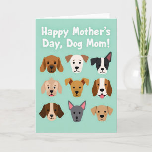 Dog Mom Mothers Day Art Card