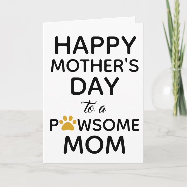 Dog Mom Mother's Day Card (Front)