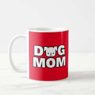 DOG MOM Mug (Red)