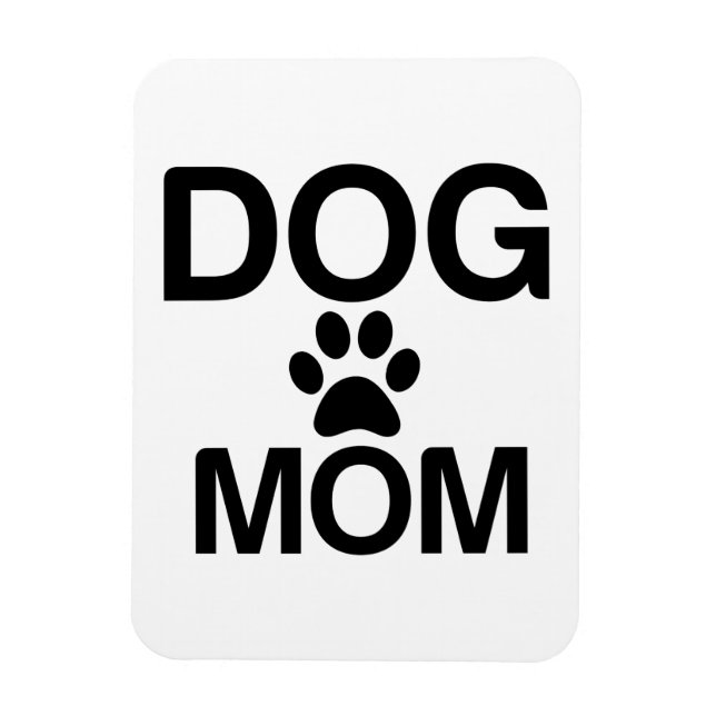 DOG MOM PAW MAGNET (Vertical)