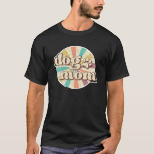 Dog Mom Retro Vintage Graphic T-Shirt