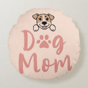 Dog Mom Round Cushion