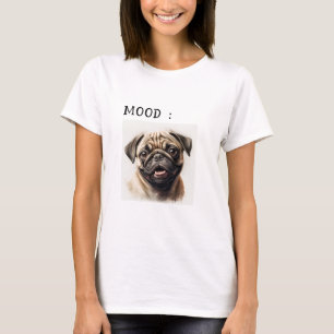 Dog Mom Simple Cute Retro Script Pet Owner T-Shirt
