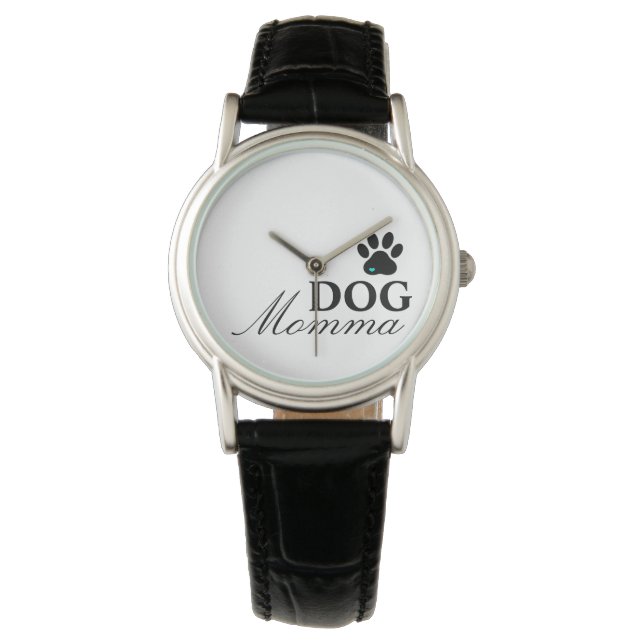 Dog Momma Watch with Paw Print (Front)