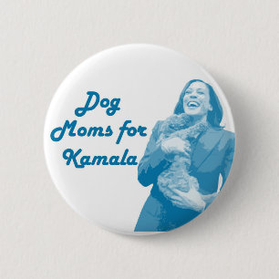 Dog Moms for Kamala 6 Cm Round Badge