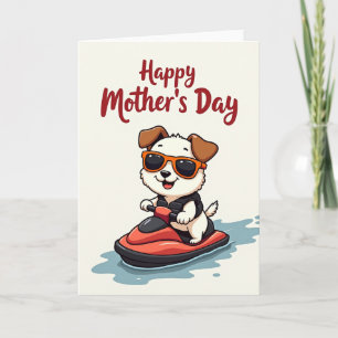 Dog Mothers Day Watercraft Card