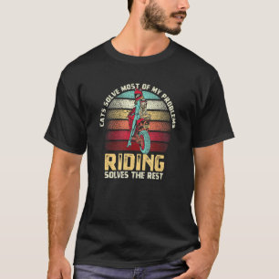 Dog Motorcycle And Cats Solve Most Of My Problems T-Shirt
