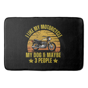 Dog Motorcycle Bath Mat