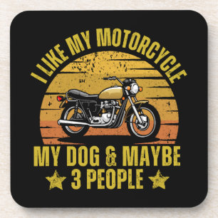 Dog Motorcycle Coaster