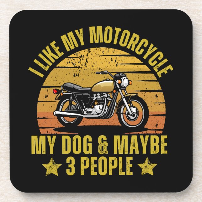 Dog Motorcycle Coaster (Front)